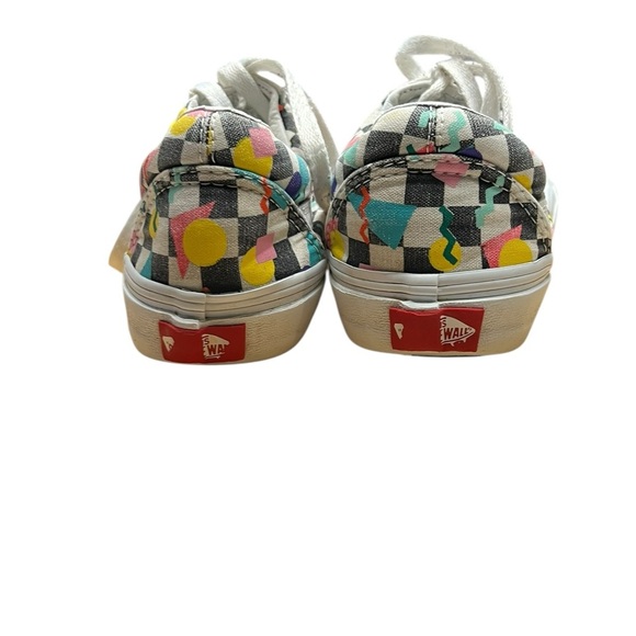 Vans Old Skool sneakers - multi-colored checkerboard pattern - Men’s size 4.5 - Picture 3 of 7